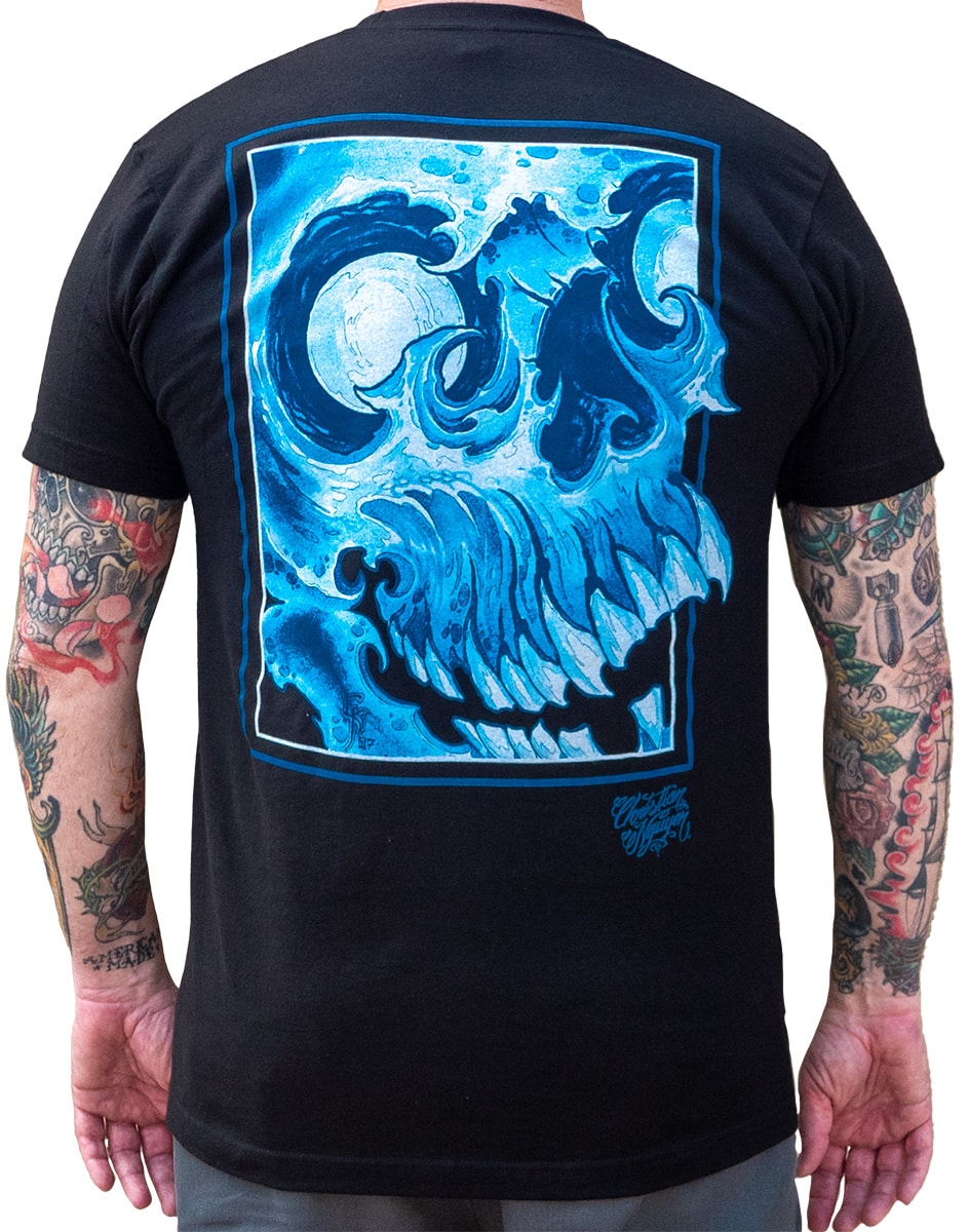 Nguyen Skull - Men's T-Shirt - Black Market Art Company